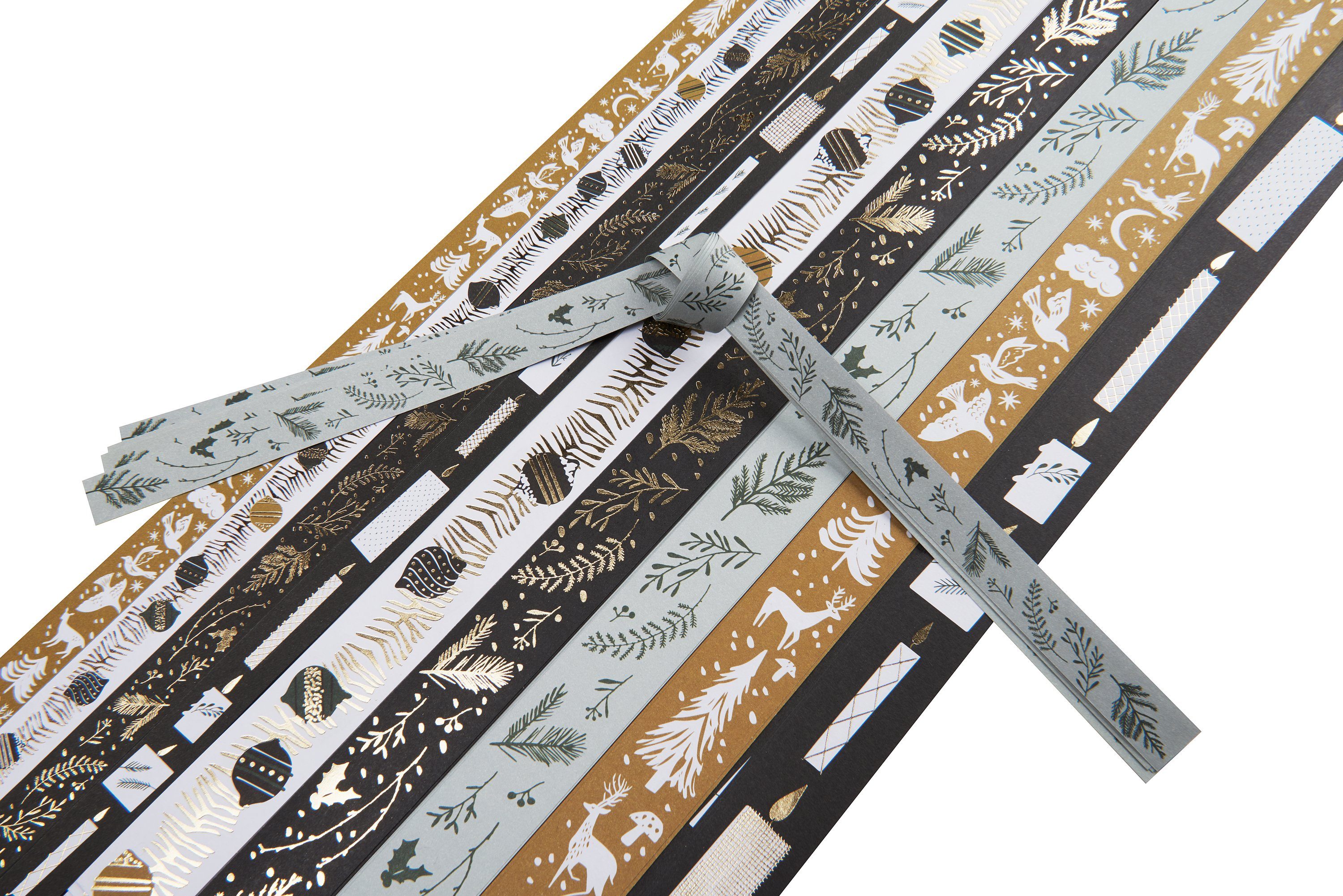 Rico Design Motivpapier Fröbelsterne Nostalgic Christmas, 40 Stück
