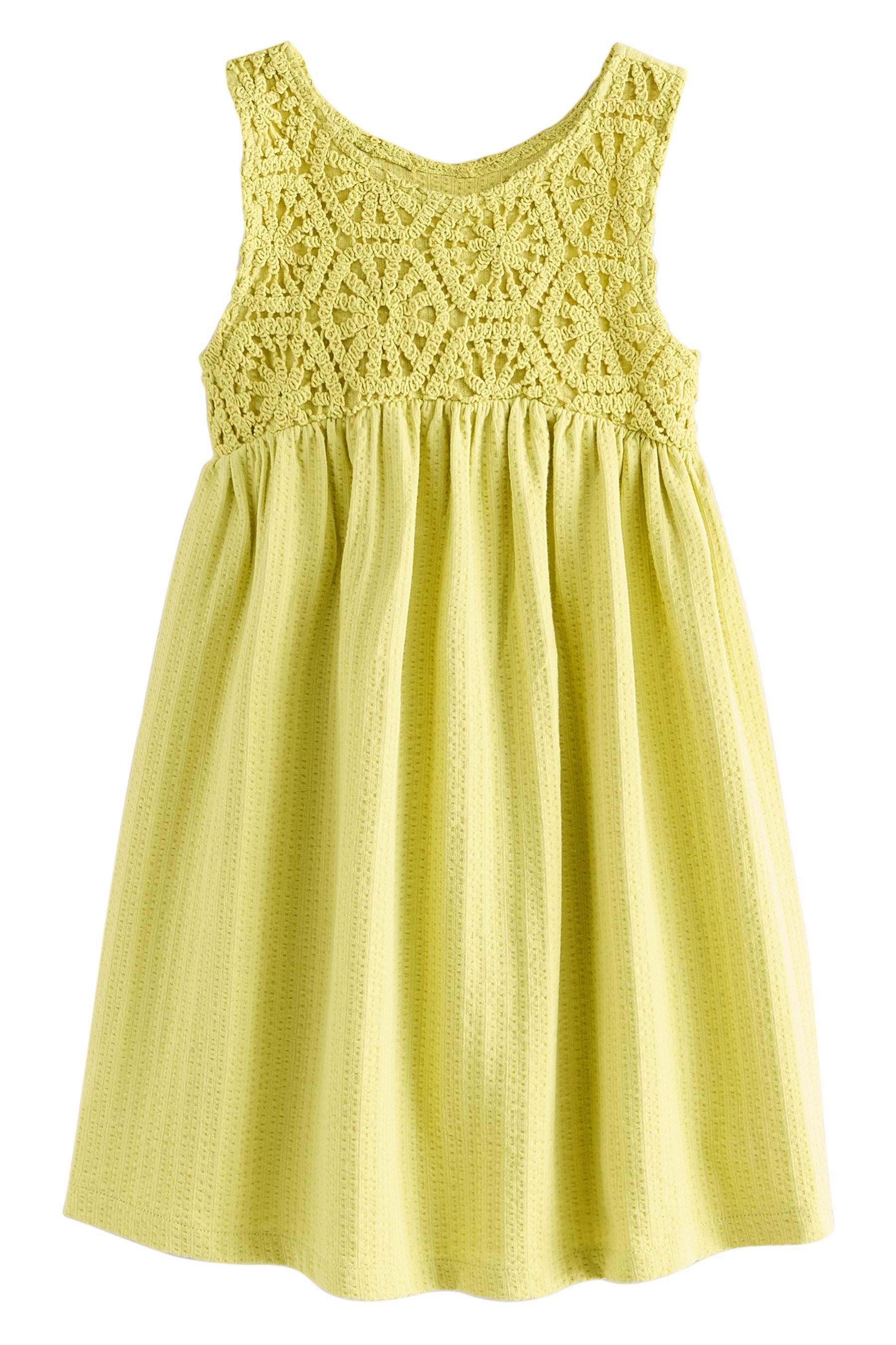Next Jerseykleid Kleid mit Häkelfront aus günstig online kaufen