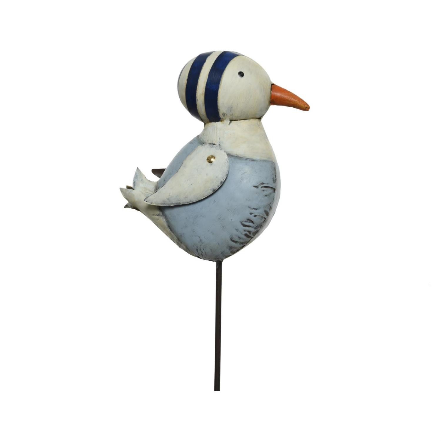 Gartenstecker Gartenstecker Möwe Gartendeko Beet Blumentopf Pflanzenstecker H:115cm