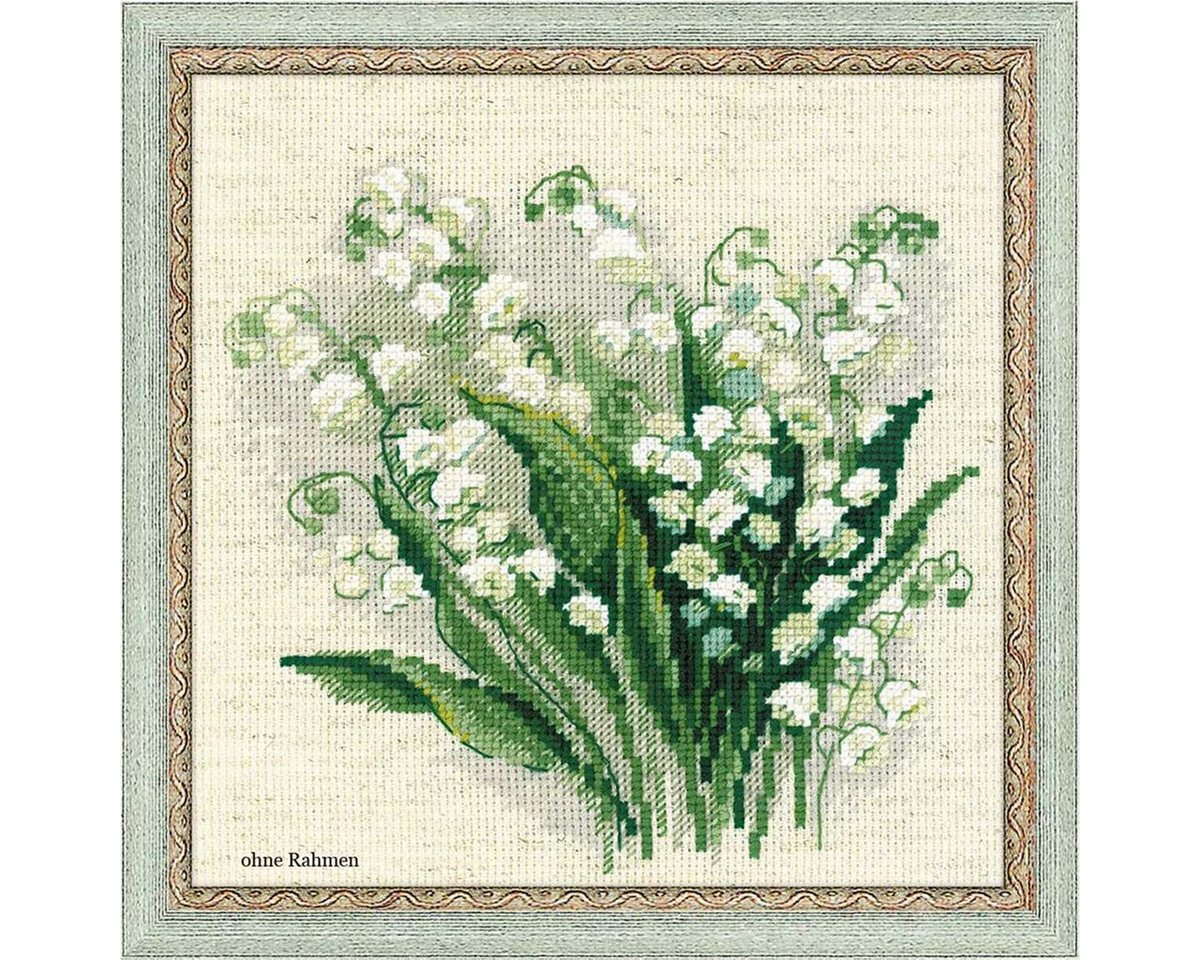 Riolis Kreativset Riolis Stickbildset Kreuzstich "Maiglöckchen", Zählmuster, (embroidery kit by Marussia)