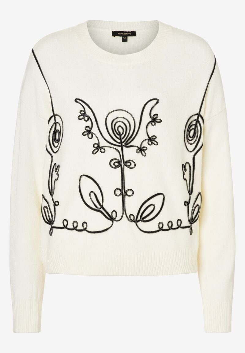 Strickpullover Embroidered Pullover