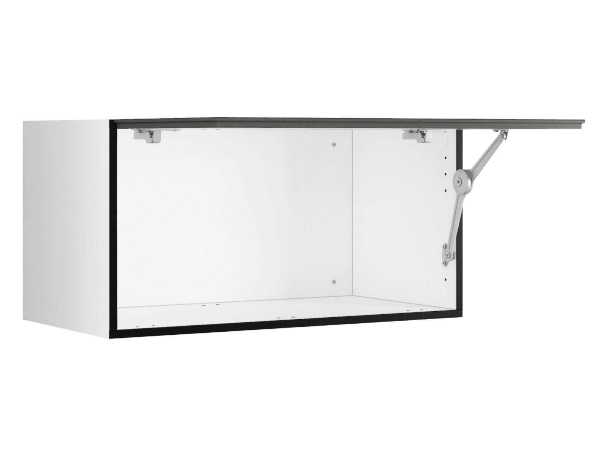 moebel-dich-auf Wohnwand VARIANTO 4, (4- teilig., besteht aus 4x Schrank mit Klappe), MDF Fronten tiefgezogen, Softclose