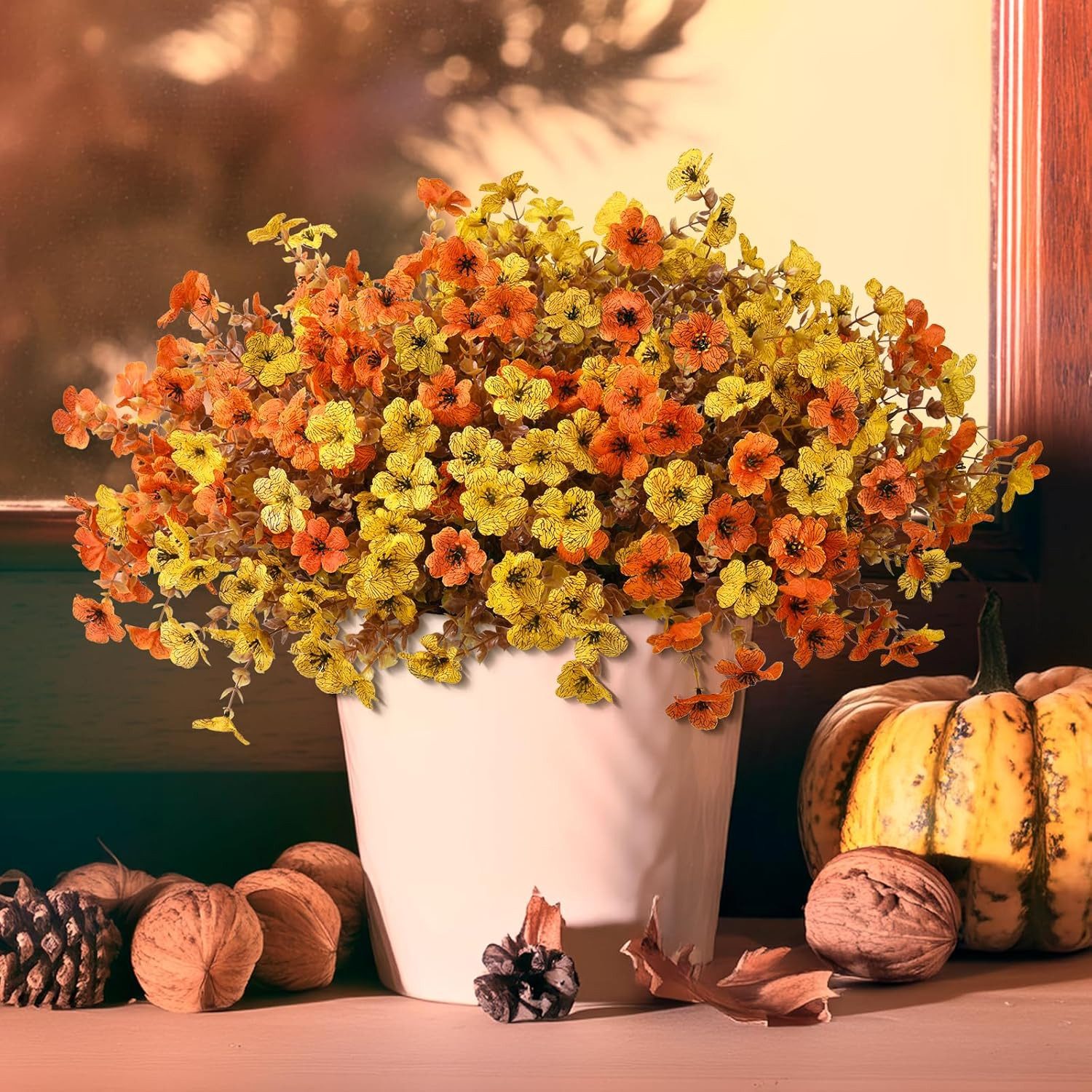 Kunstblumenstrauß 6 Bündel Künstliche Herbstblumen für Draußen Autumn, Coon günstig online kaufen