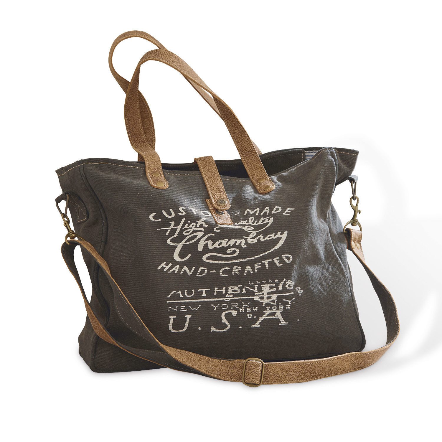 Mirabeau Handtasche Tasche Kamjenia dunkelgrau/braun