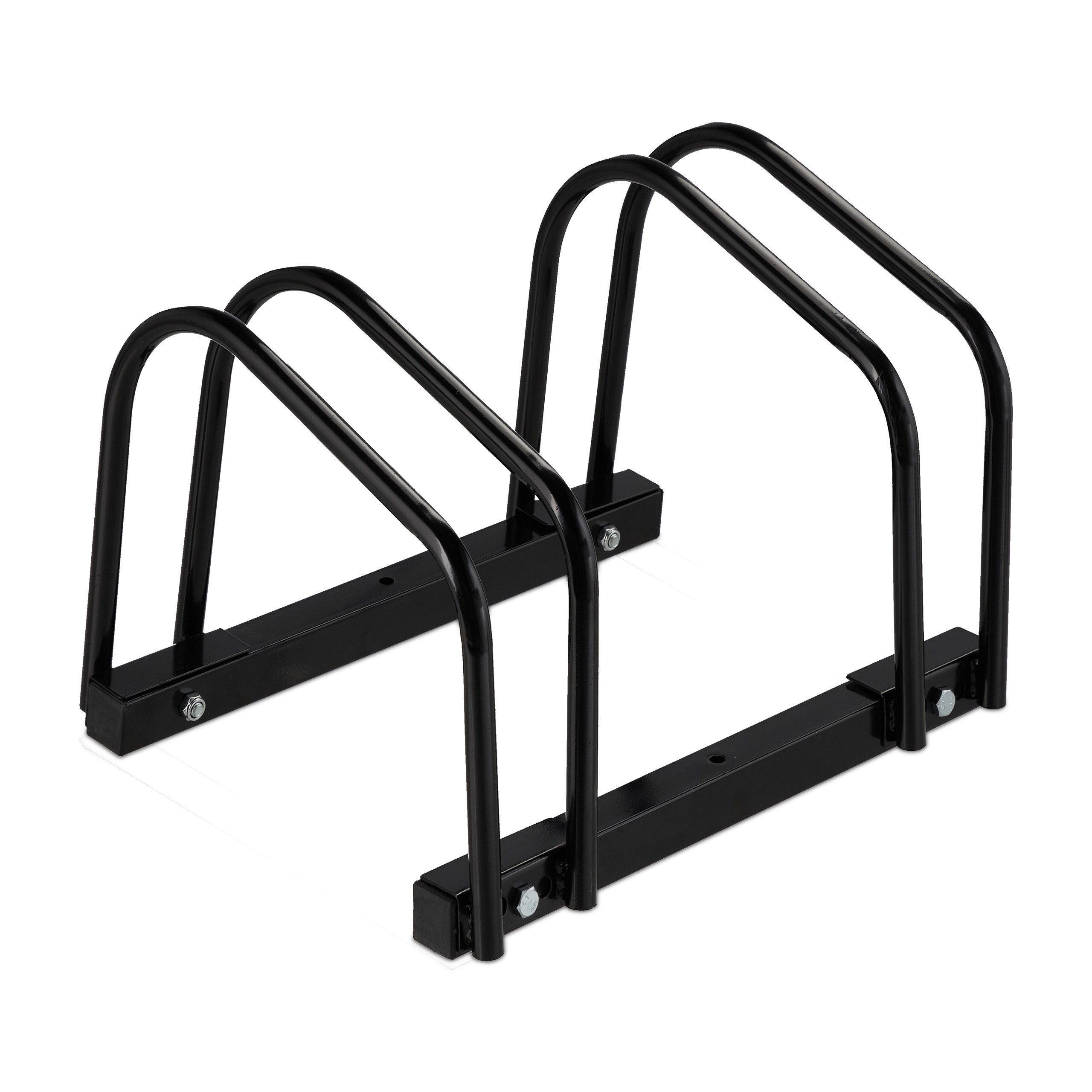 relaxdays Велосипедные стойки für 2 Fahrräder schwarz