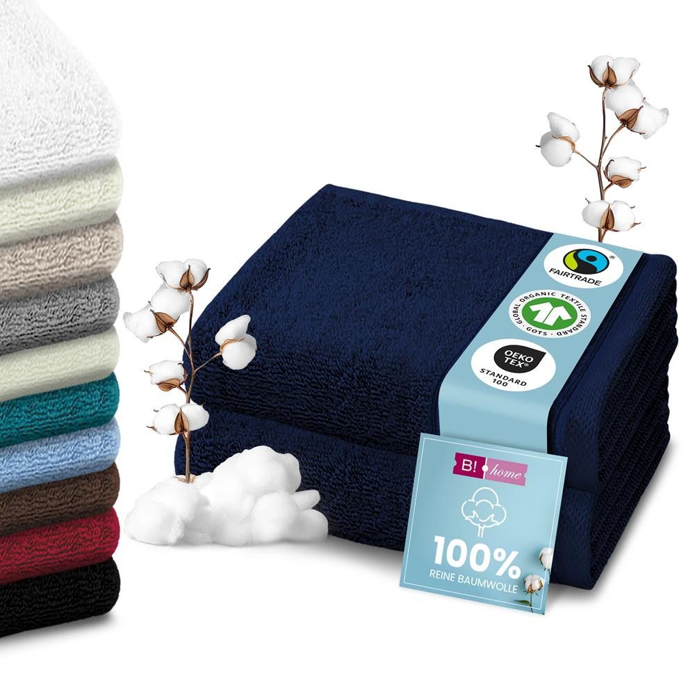 B!HOME Handtücher Set Saunatücher, Duschtücher, Gästehandtücher günstig online kaufen