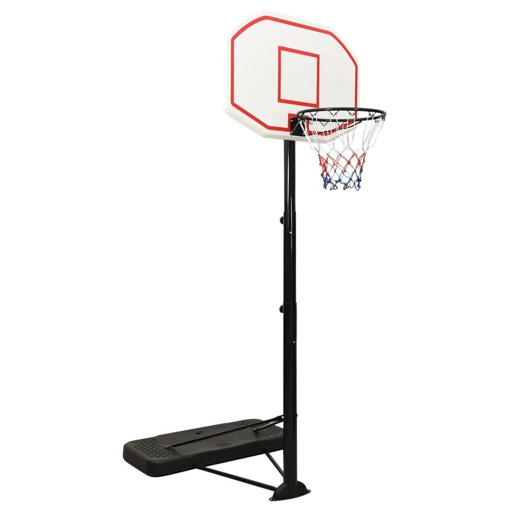 vidaXL Basketballkorb Basketballständer Weiß 258-363 cm Polyethylen