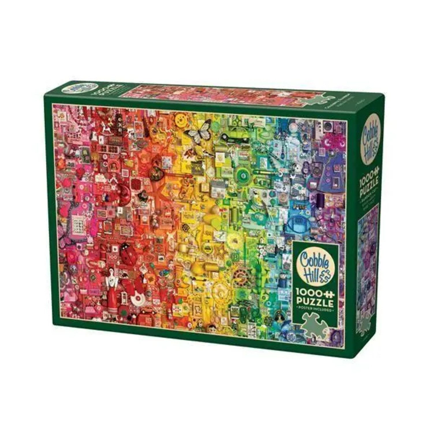 BrainBox Puzzle Farbiger Regenbogen 1000 Teile, 1000 Puzzleteile