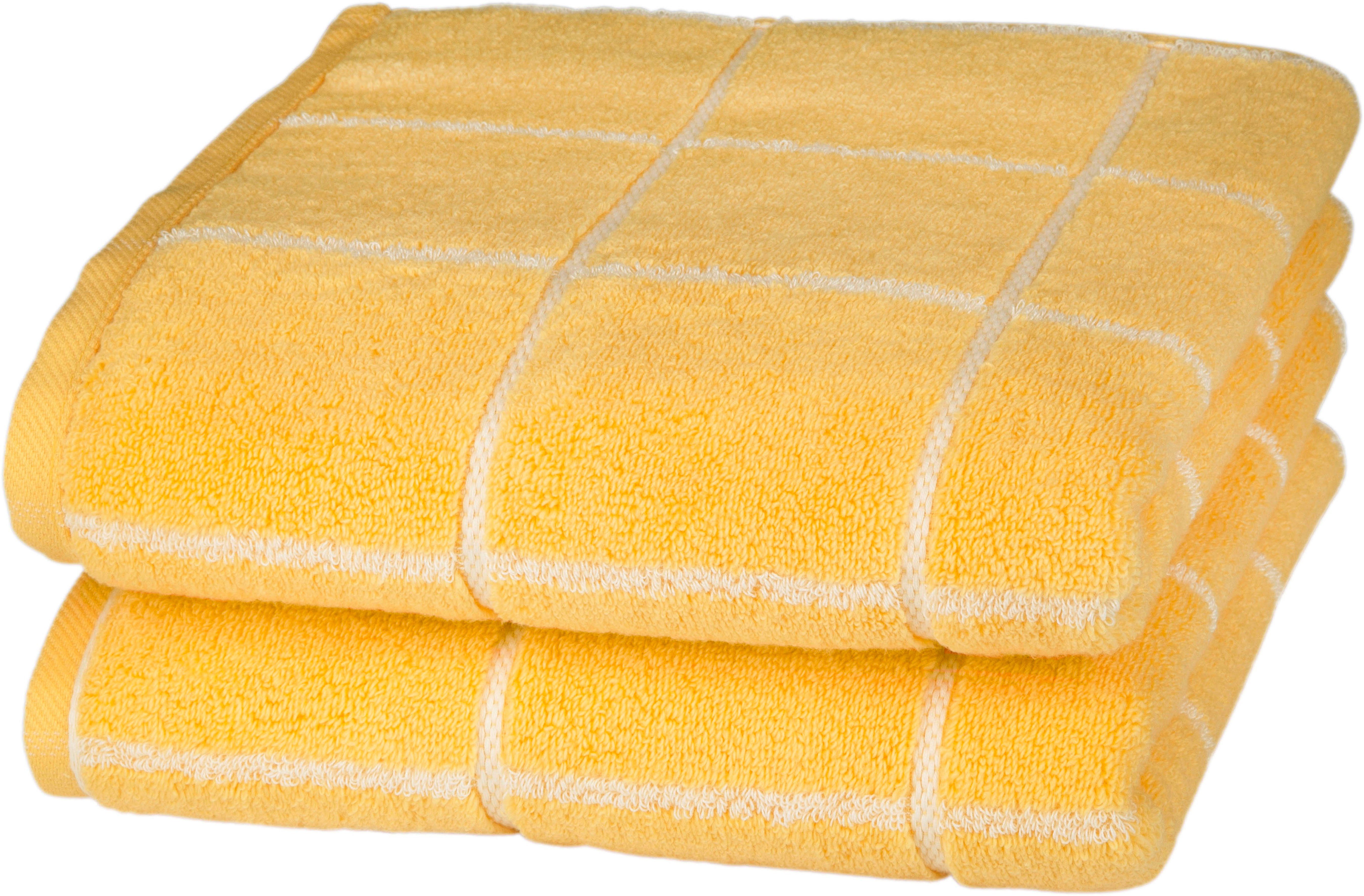 ROSS Handtücher Cashmere Überkaro, Frottier (2-St), 100% Baumwolle, kariert günstig online kaufen