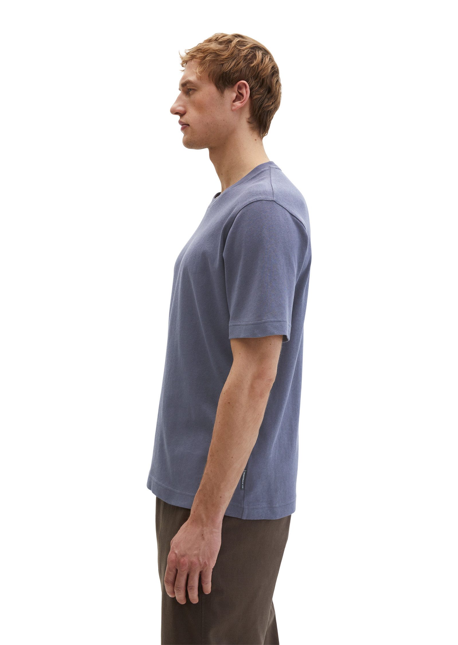 Marc O'Polo T-Shirt aus Baumwoll-Leinen-Mix