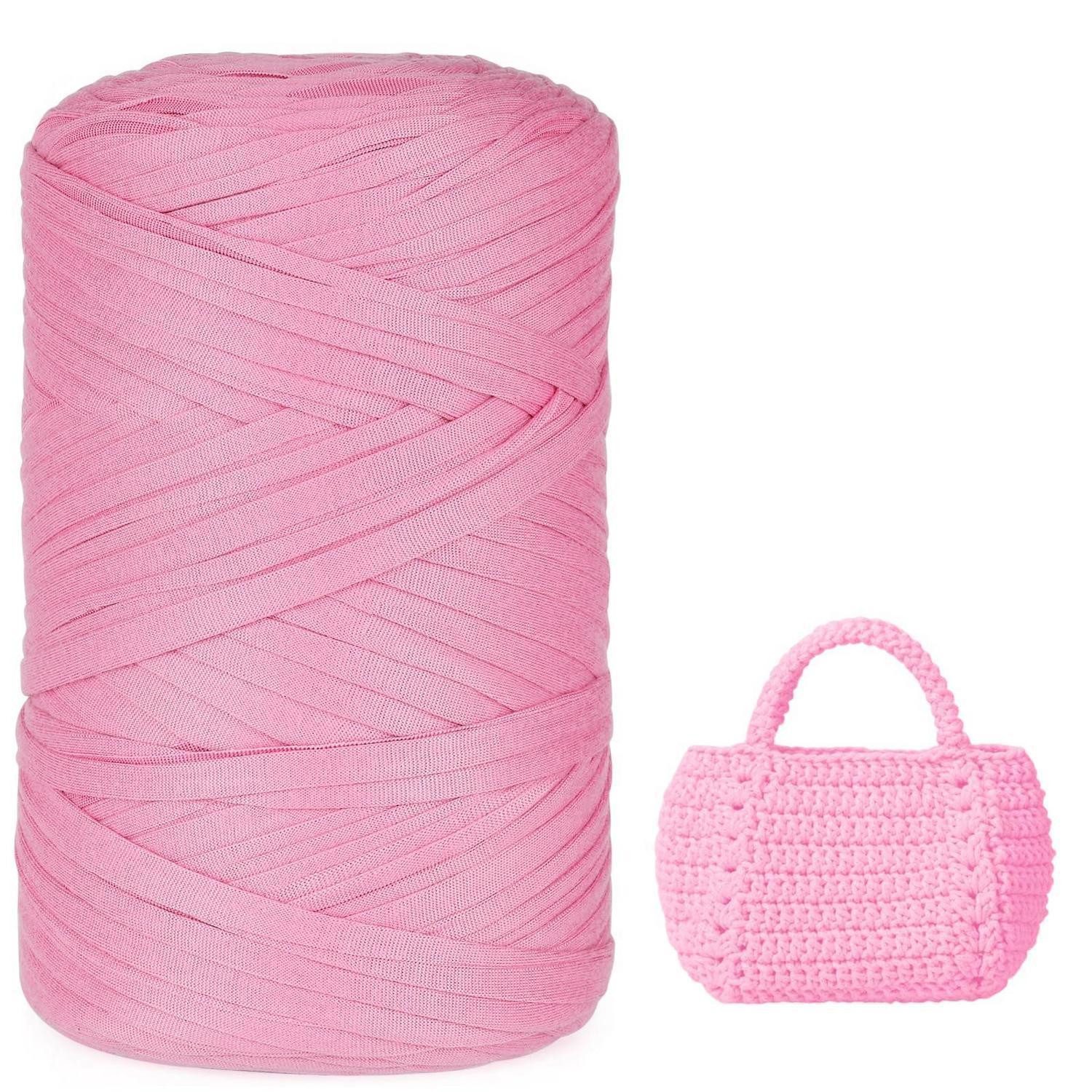 LuxusKollektion T-Shirt Garn 400g Rosa Chunky Anfänger Häkelwolle