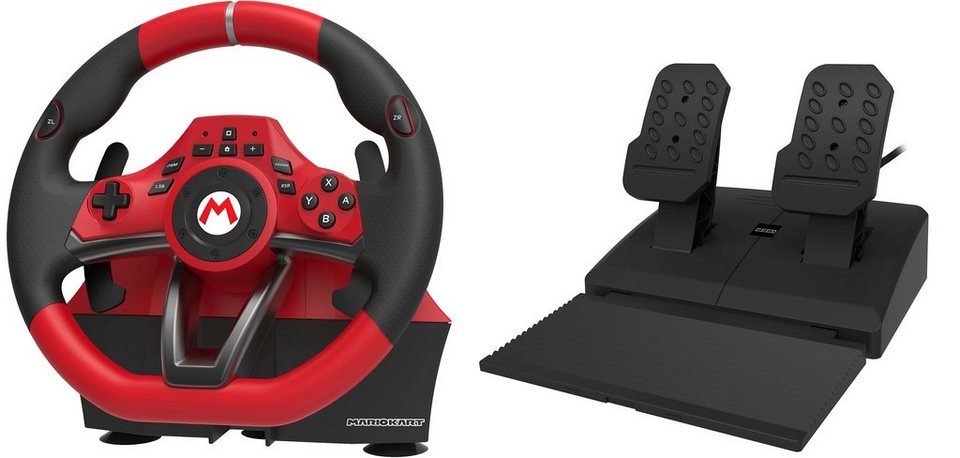 Hori Mario Kart Racing Wheel Pro Deluxe für Nintendo Switch / PC Gaming- Lenkrad (Set, programmierbare Tasten)