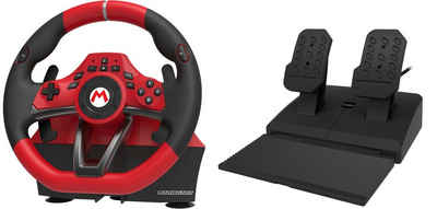 Hori Mario Kart Racing Wheel Pro Deluxe für Nintendo Switch / PC Gaming-Lenkrad (Set, programmierbare Tasten)