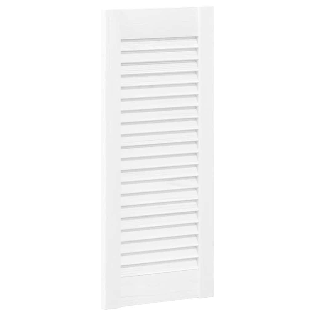vidaXL Schranktür Schranktür Lamellen-Design Weiß 61,5x29,5 cm (1 St)