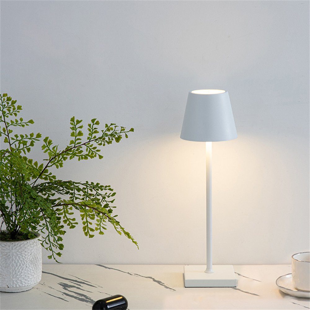 DAYUT LED Schreibtischlampe Tragbare USB wiederauf ladbare Tisch lampe Weiß | Tischlampen
