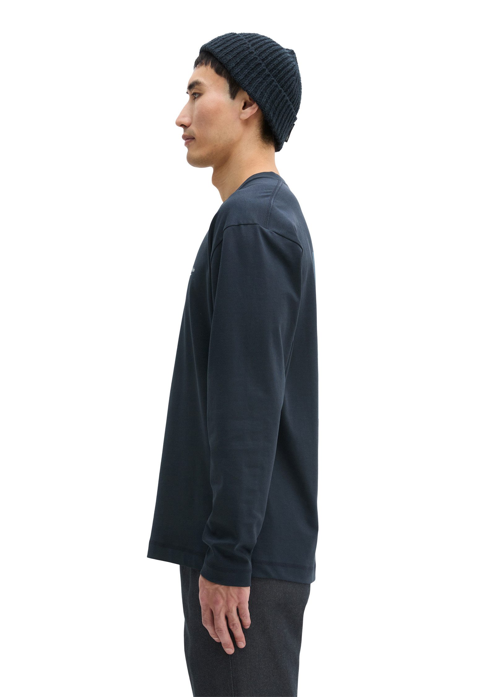 Marc O'Polo Langarmshirt Heavy Jersey mit Rückenprint günstig online kaufen