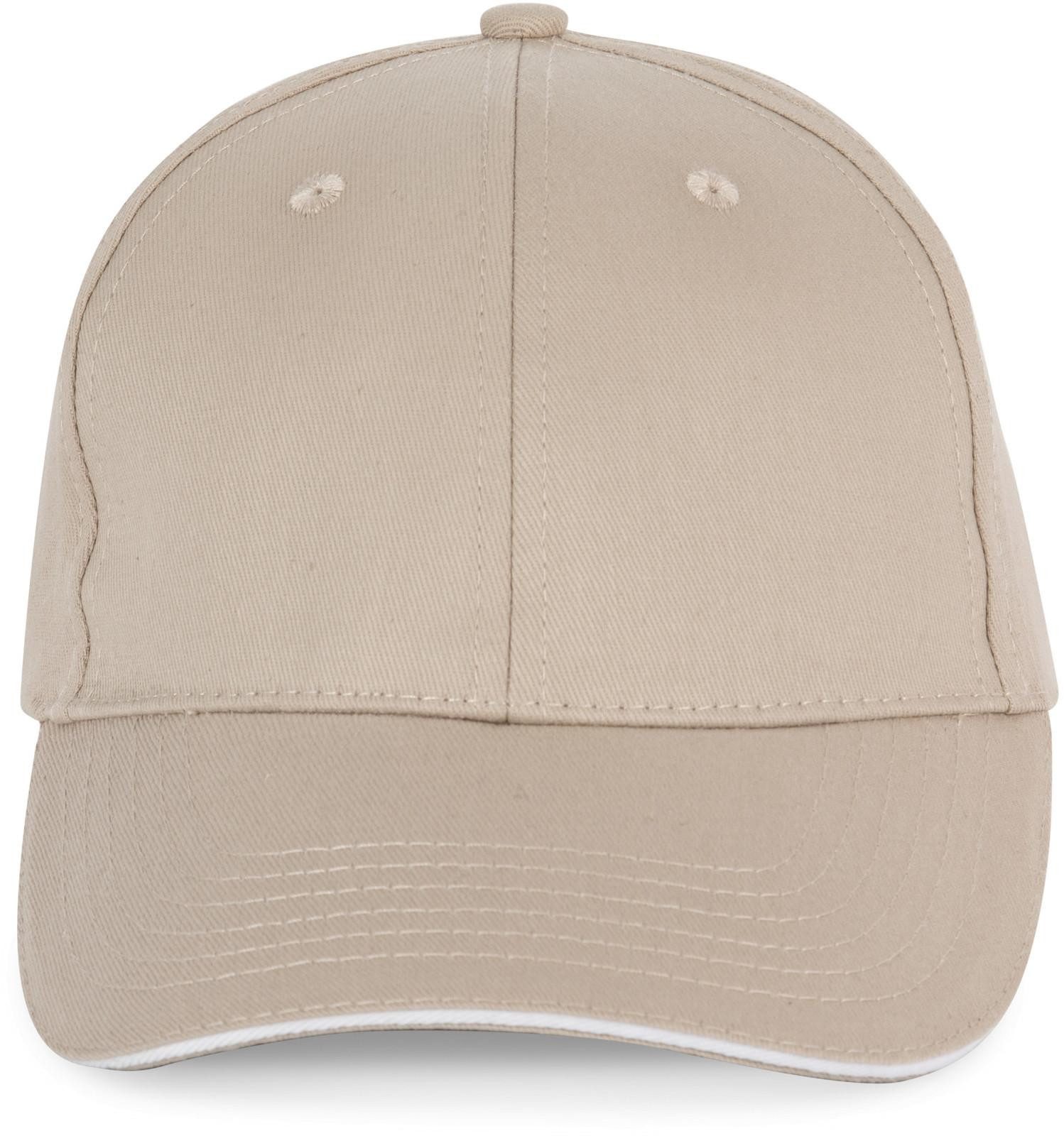 Baseball Cap 6-Panel-Kappe mit Kontrast-Sandwichschirm