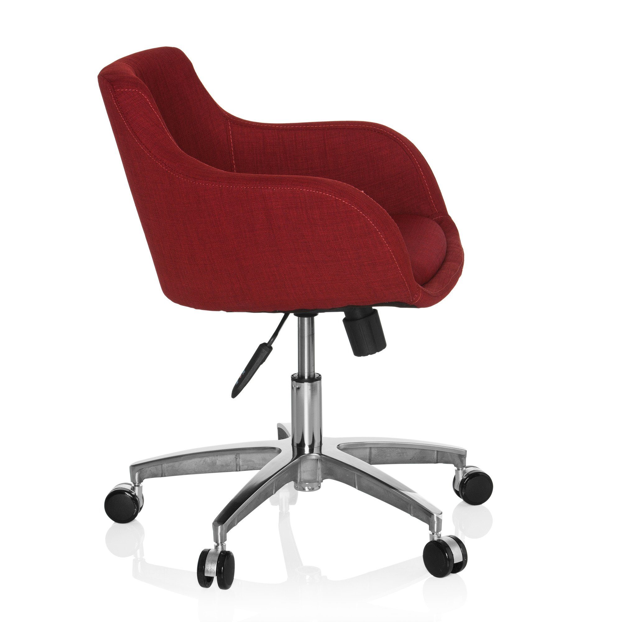 Home Office Stoff, SOLAO OFFICE Bürostuhl Drehstuhl Rot 100 hjh ergonomisch