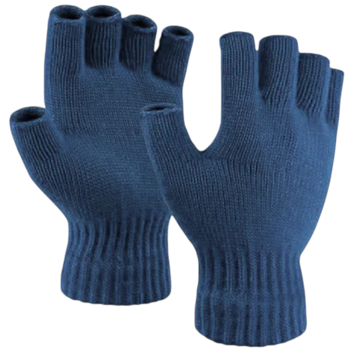herémood Strickhandschuhe Fingerlose Winterhandschuhe Damen & Herren Acryl Thermo Halbfinger (Handschuhe gestrickt – Outdoor Sport Unisex 1 Paar Bewegungsfreiheit & Komfort, Elastisch, atmungsaktiv, langlebig – Perfekte Geschkenke)