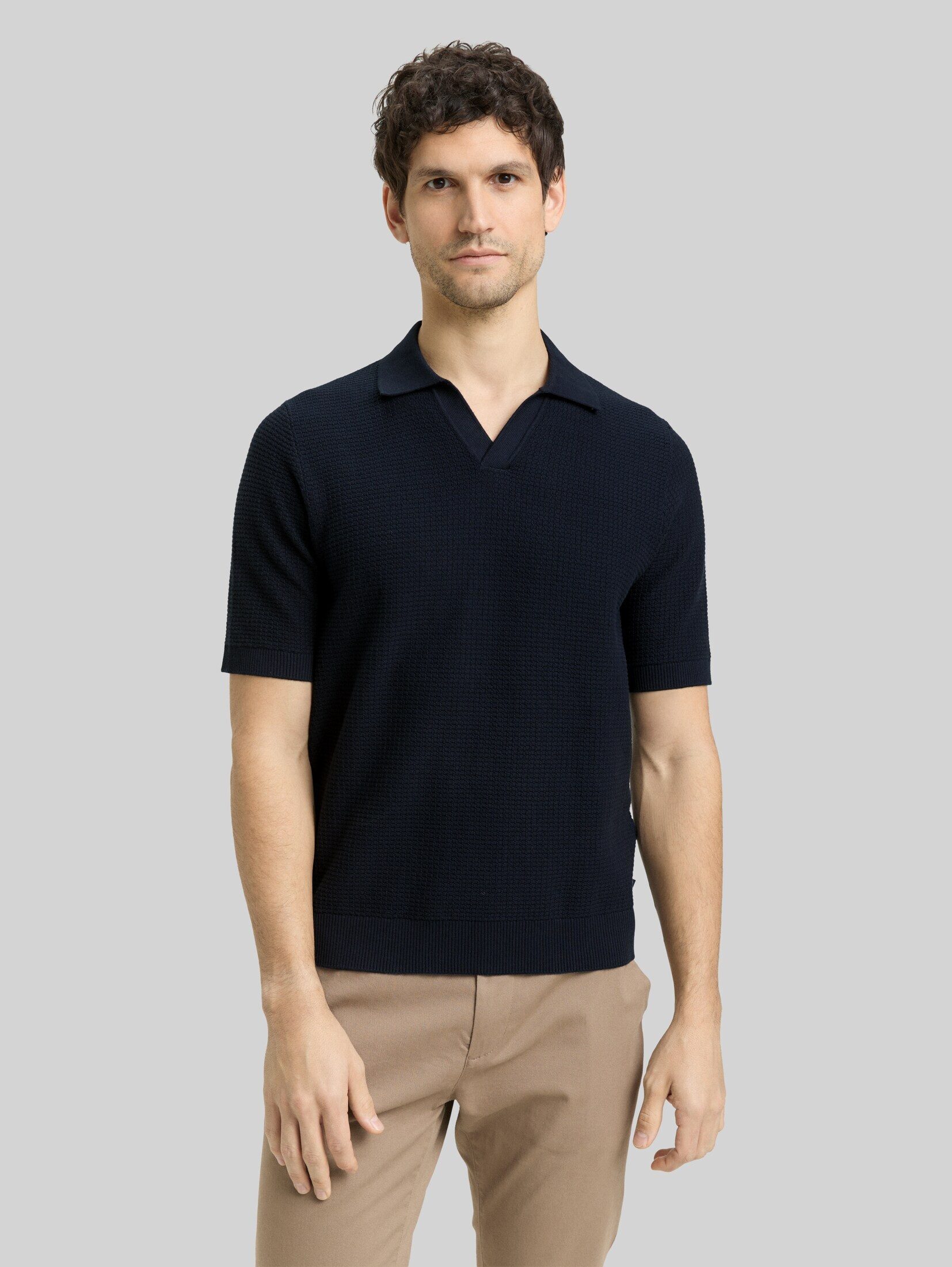 TOM TAILOR T-Shirt Pullover & Strickjacken Strickpullover mit Polokragen