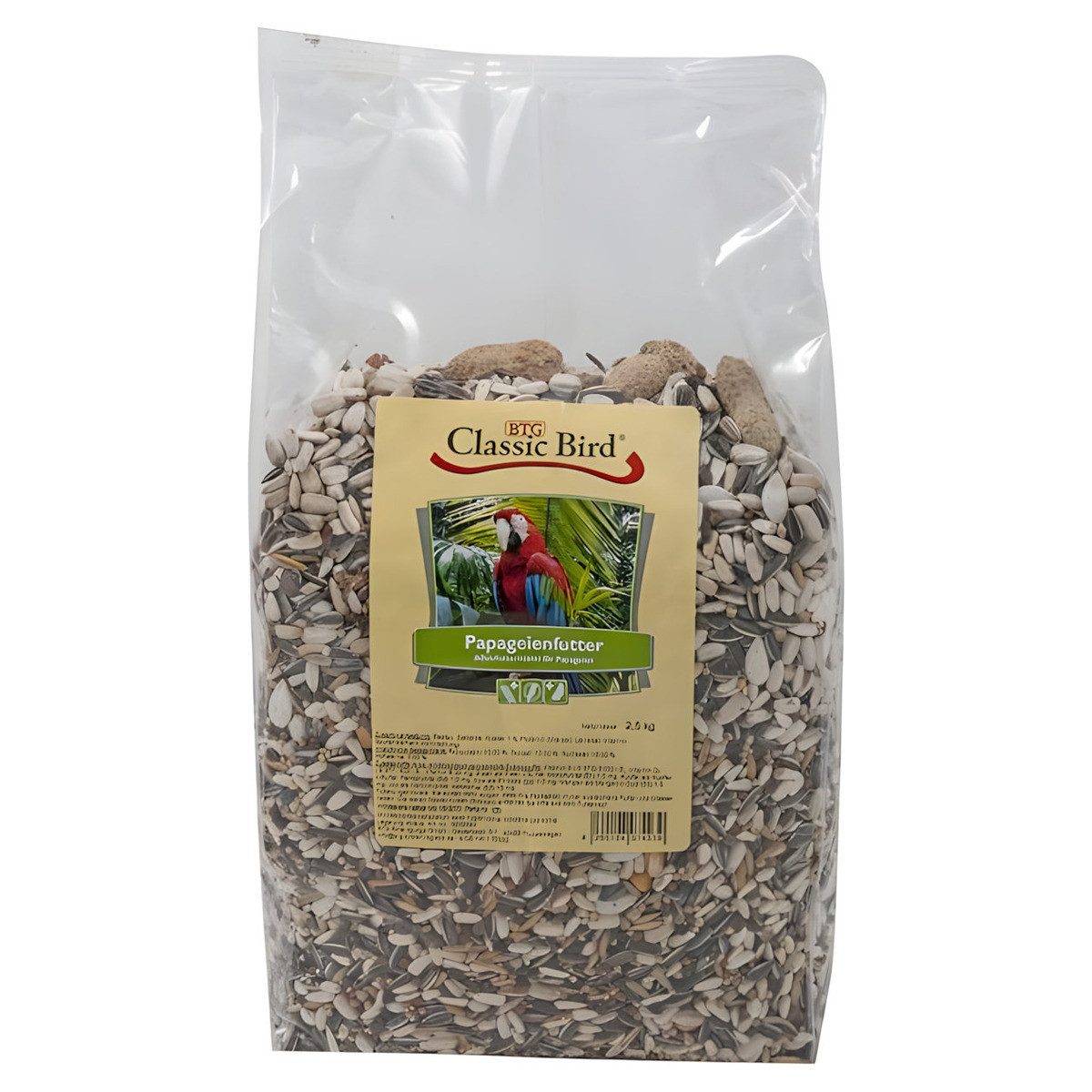 Classic Bird Papageienfutter 2,5 kg - 3 Stück, Trockenfutter für: Vogel