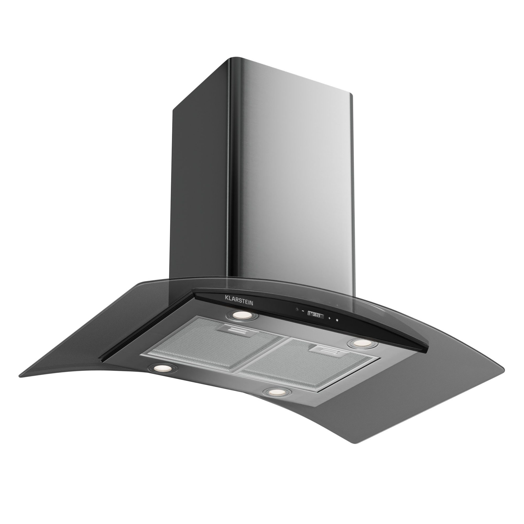 Klarstein Deckenhaube Colette Colette, Dunstabzugshaube Inselhaube Abluft Umluft LED Touch