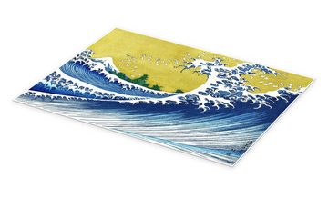 Posterlounge Poster Katsushika Hokusai, Der Fuji am Meer, Badezimmer Maritim Malerei