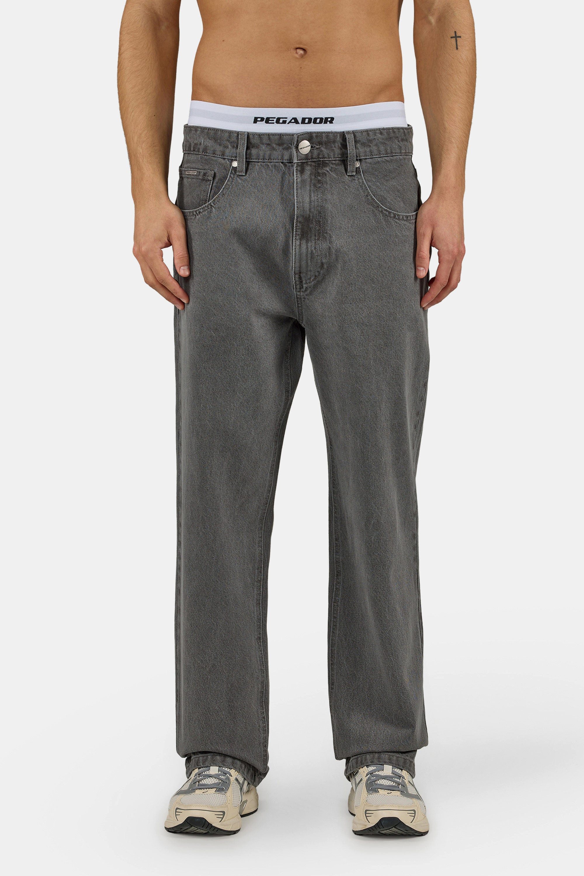 PEGADOR Loose-fit-Jeans Baltra Baggy Jeans Baumwolle, loose fit