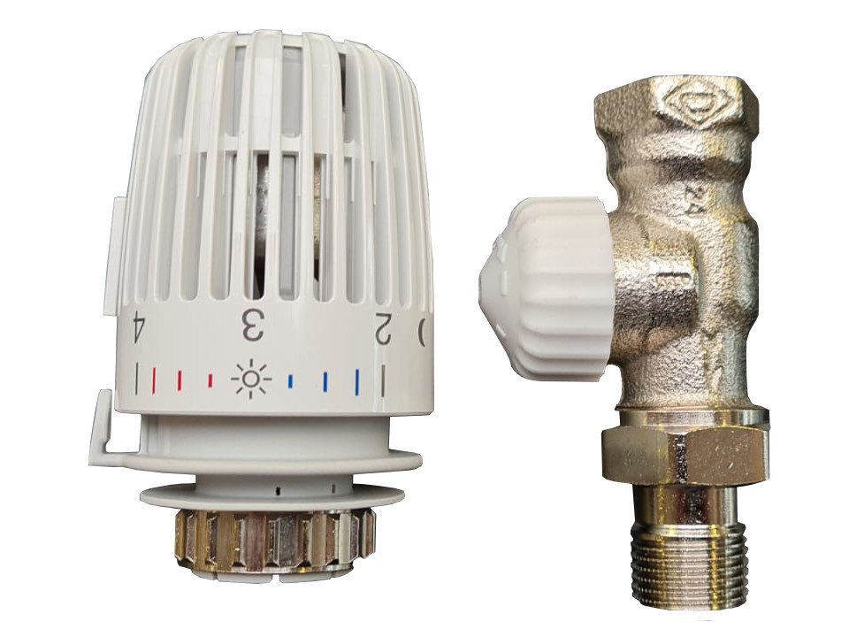 IMI Heimeier Heizkörperthermostat Heimeier Thermostatventil-Set V-Exact II 1/2