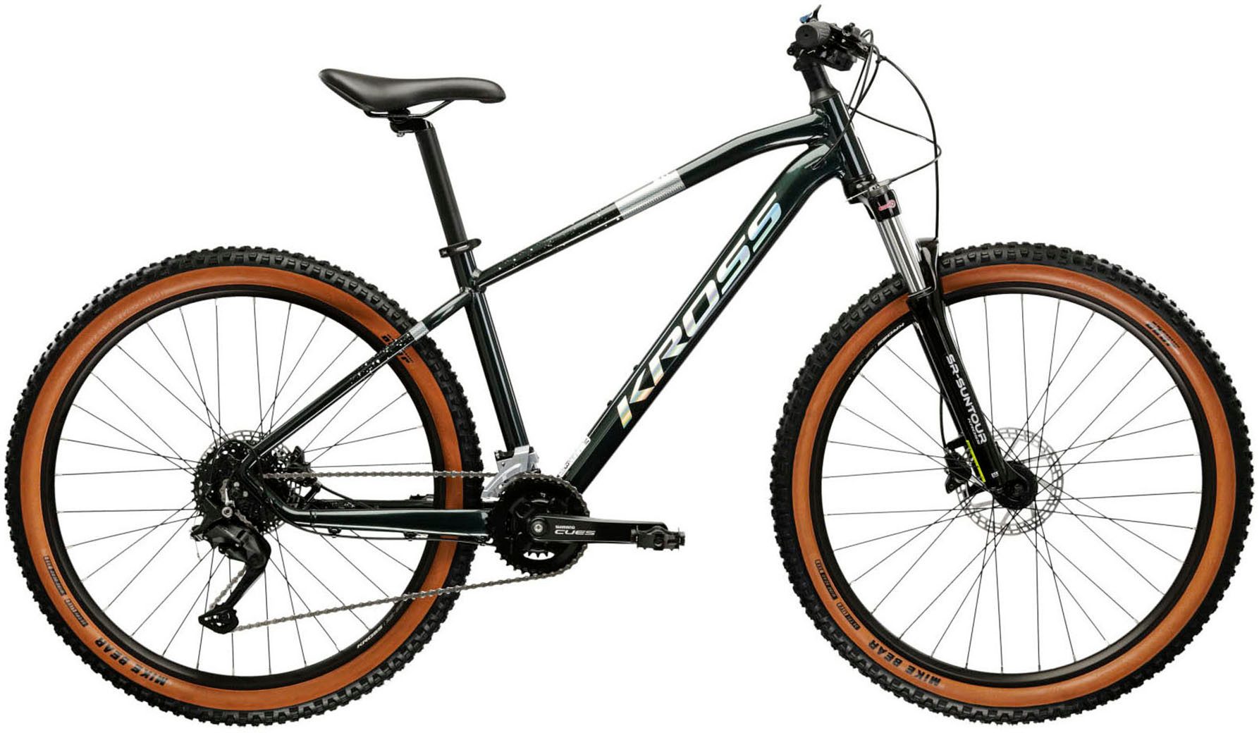 Kross Mountainbike KROSS Mountainbike Все бренды 27.5" Hexagon 5.0 ULT.RA grün 18 Gänge, 18 Gang Shimano CUES U3020 Schaltwerk, Kettenschaltung