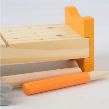 LENBEST Spiel-Werkzeugstation Kinder-Aufklärungspuzzle Demontage Nüsse Klopfen Nägel Werkzeugkasten, Übung Frühes Lernen Holzspielzeug