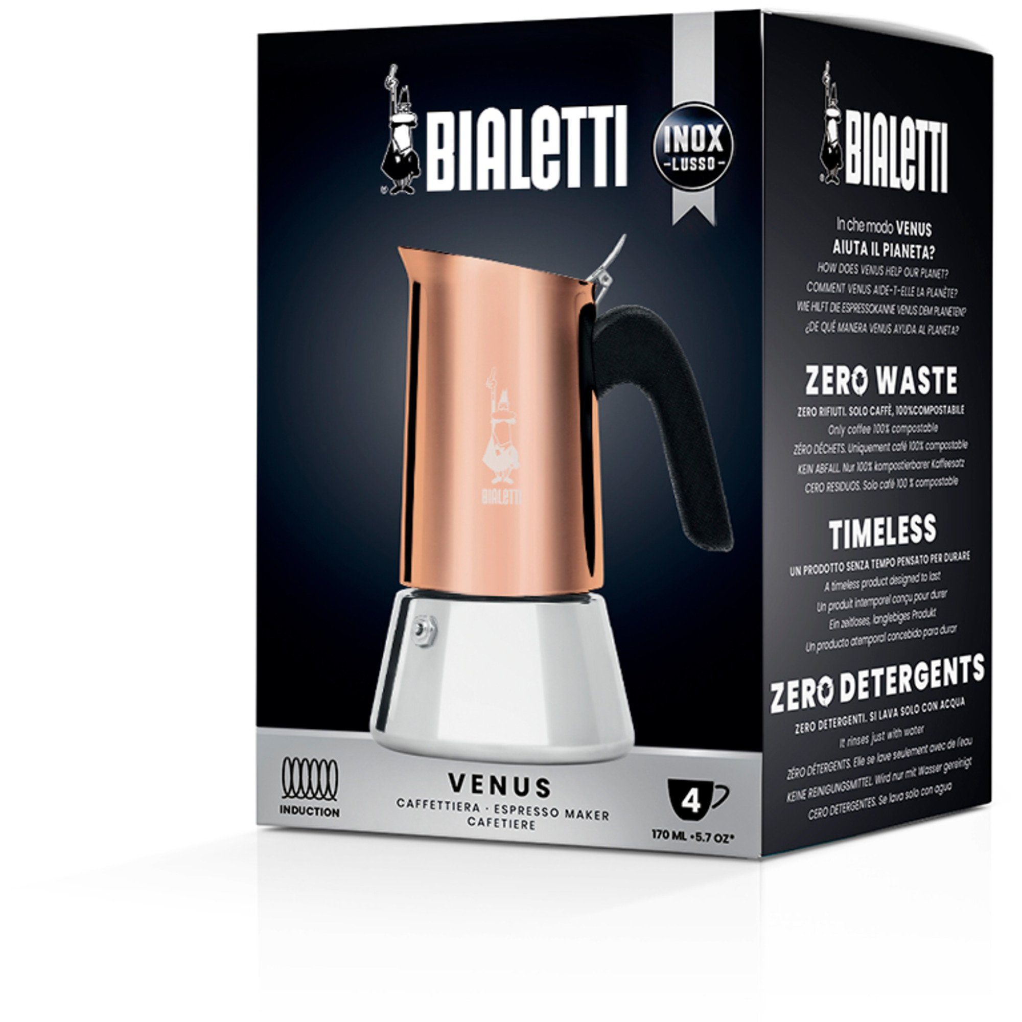 Venus, Bialetti BIALETTI (4 Kaffeebereiter Espressomaschine, Tassen)