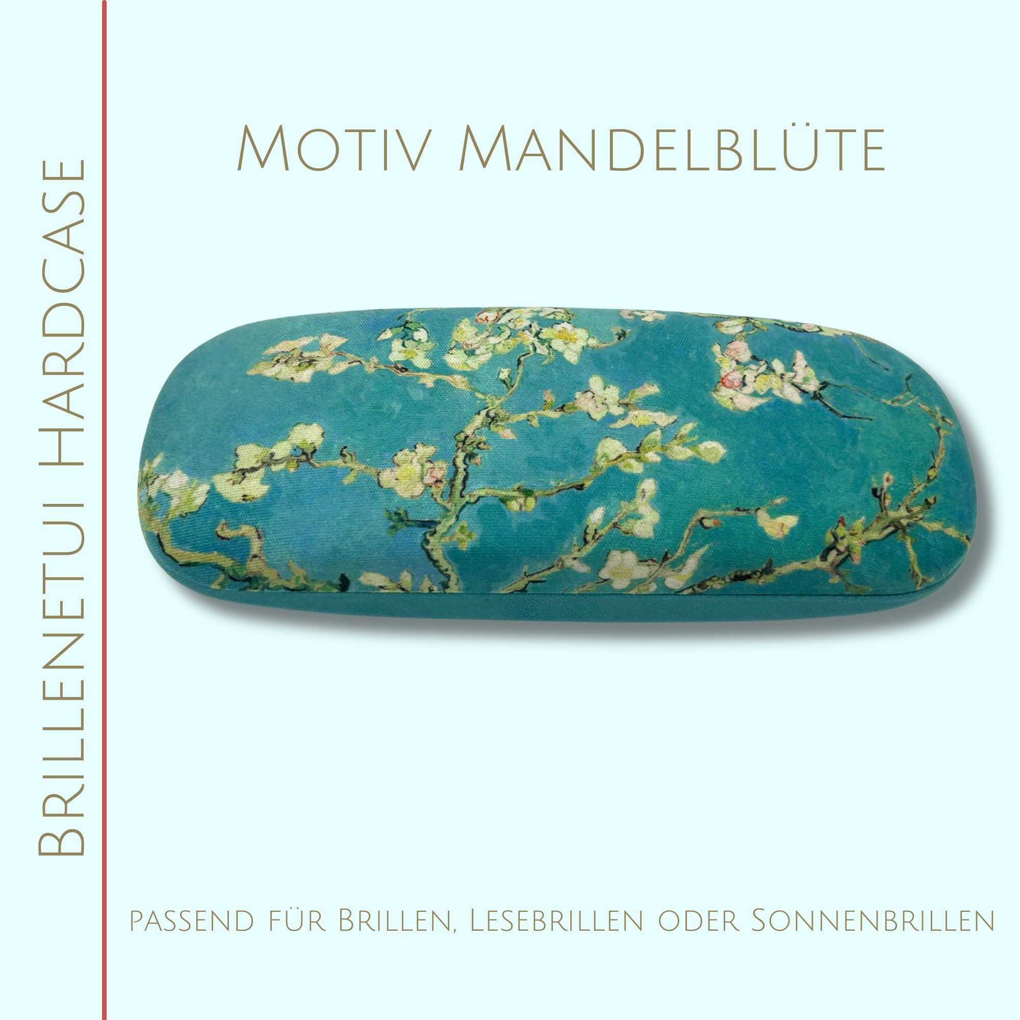 Fridolin Brillenetui Brillenetui Hardcase mit Stoffbezug und Reinigungstuch aus Mikrofaser