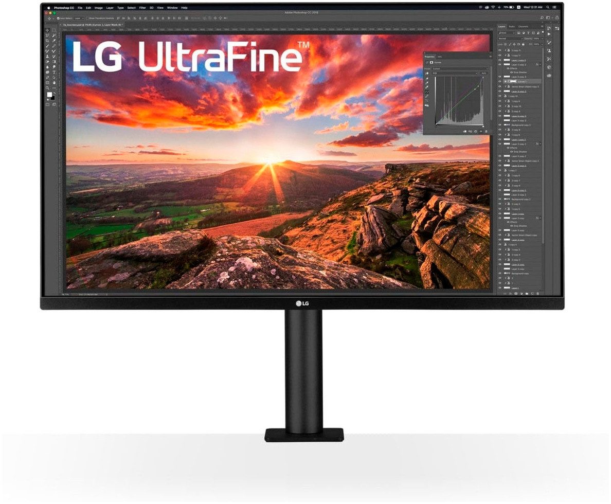 LG 32UN880K Ergo Monitor (80 cm/32 ", 3840 x 2160 px, 4K Ultra HD, 5 ms Reaktionszeit, 60 Hz, IPS)