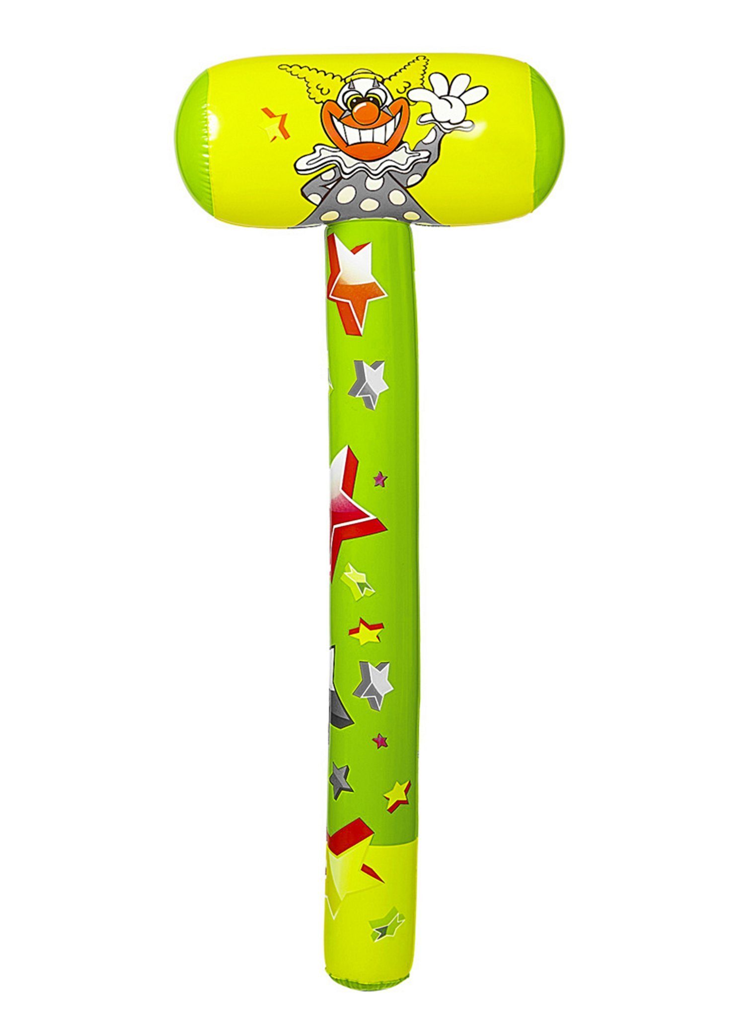 Widdmann Kostüm Hammer Clown - für Karneval Faschingskostüm, Kunststoff-Accessoire zum Aufpusten