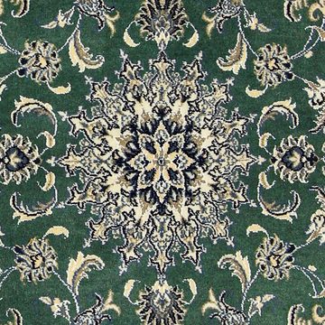 Orientteppich Perser - Nain - 203 x 115 cm - dunkelgrün, morgenland, rechteckig, Höhe: 12 mm, Wohnzimmer, Handgeknüpft, Einzelstück mit Zertifikat
