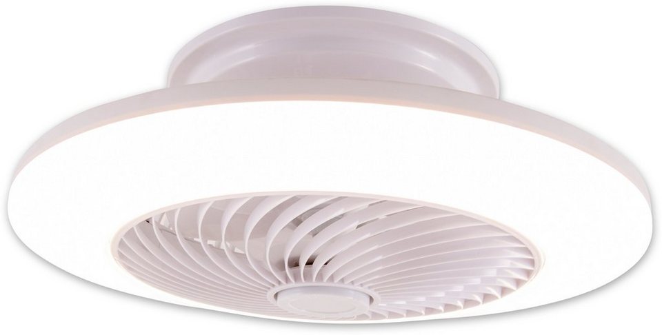näve LED Deckenleuchte »Adoranto«, mit Ventilator, inkl. Fernbedienung