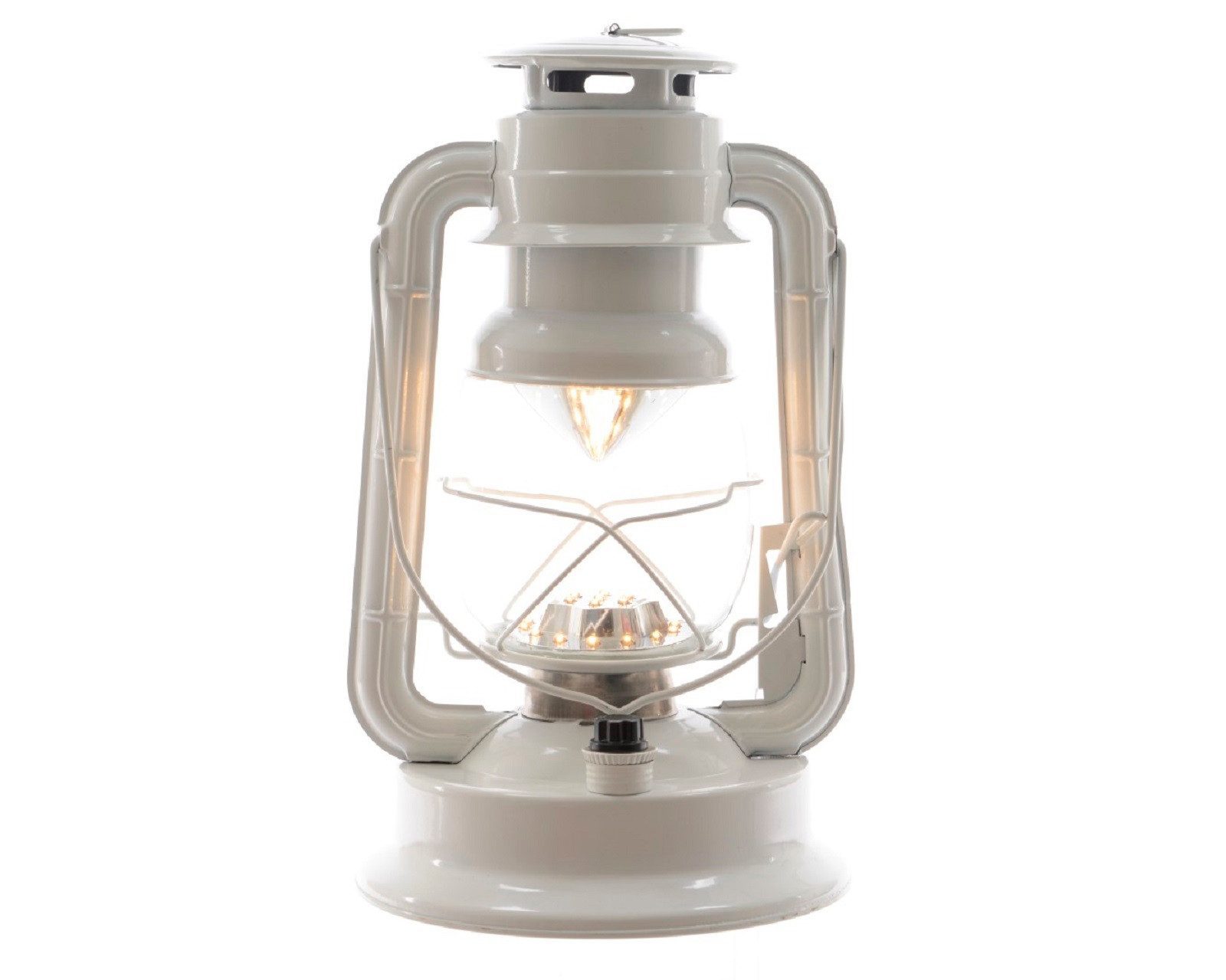 Kaemingk LED Laterne Laterne Sturmlaterne LED Licht Campinglampe Camping H 19,5 cm weiß
