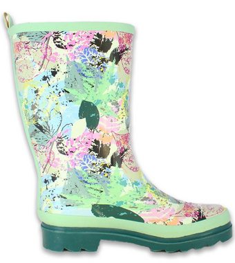 Beck Damen Gummistiefel Spring Gummistiefel (stylischer Damenstiefel, für trockene Füße bei Regenwetter) wasserdicht, herausnehmbare Innensohle, modernes Design