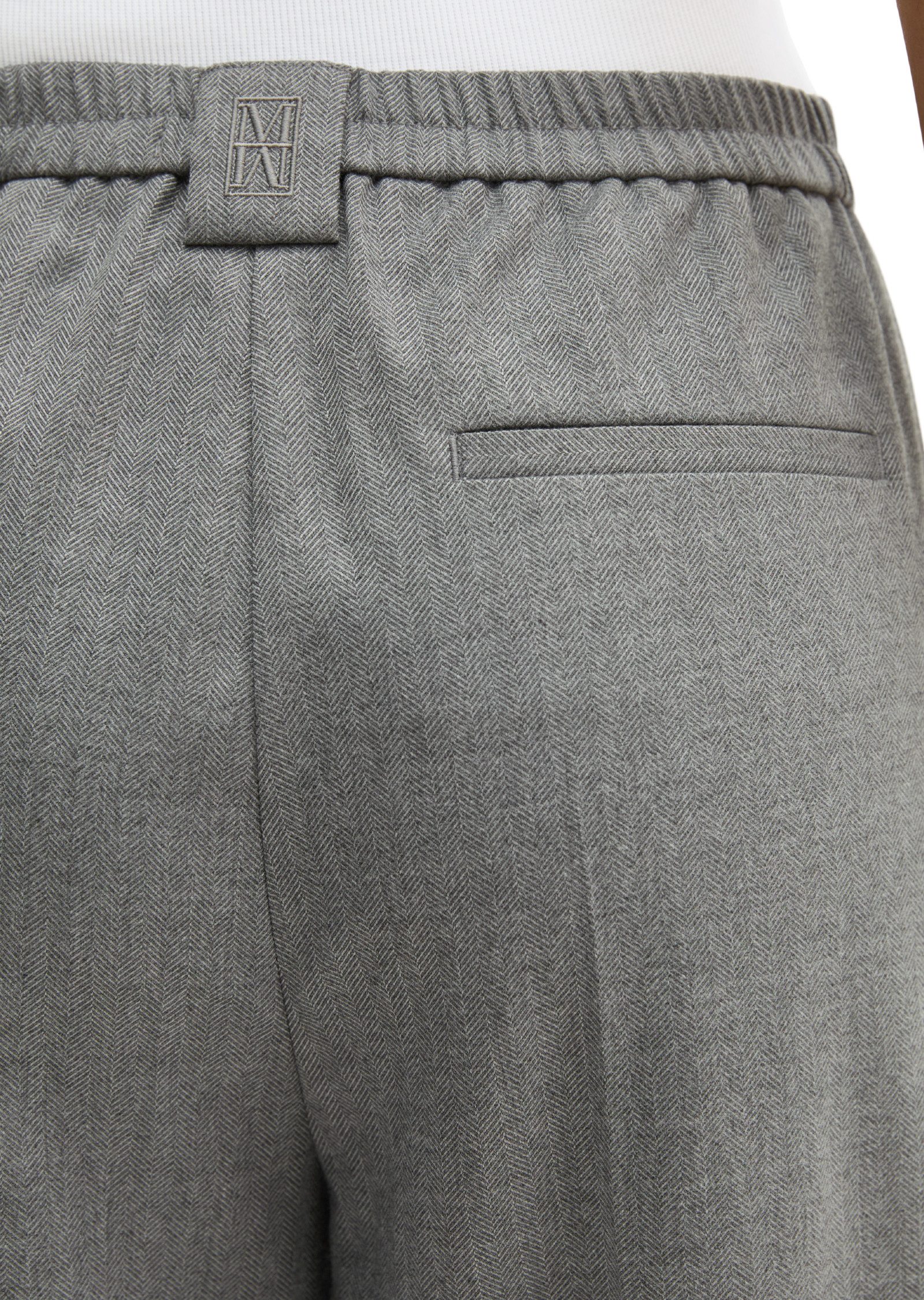 Marc O'Polo Webhose MARGO WIDE in Woll-Optik, mit lässig langen Beinen – Bild 4 von 5