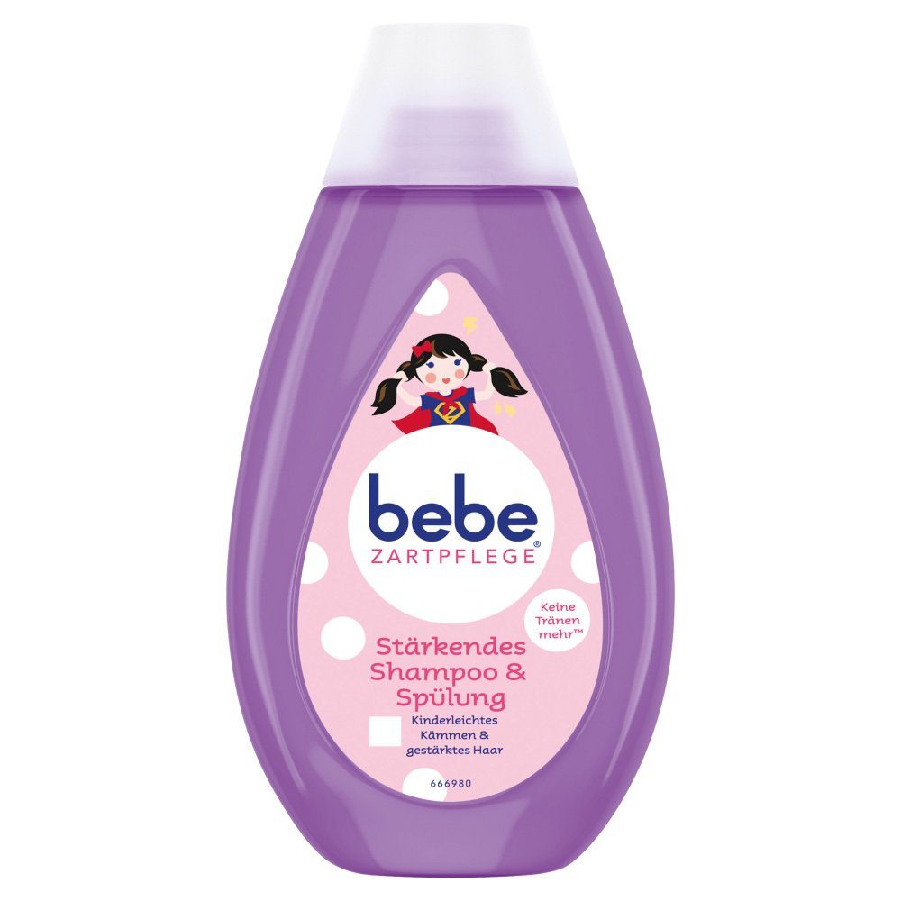 bebe Haarshampoo Zartpflege stärkendes Shampoo & Spülung - 300ml | Haarshampoos