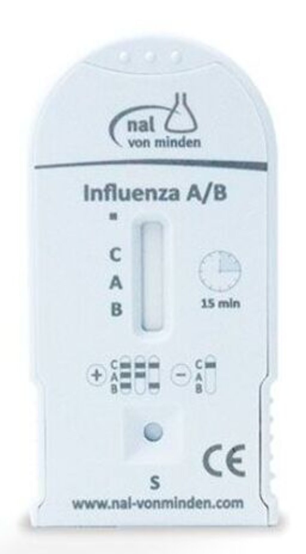 nal von minden GmbH Influenza-Schnelltest NADAL Influenza A/B Test (10 Kassetten), Spar-Set, 10-tlg., Hoher Komfort dank einfacher Anwendung, Schneller Nachweis von Influenza A & B