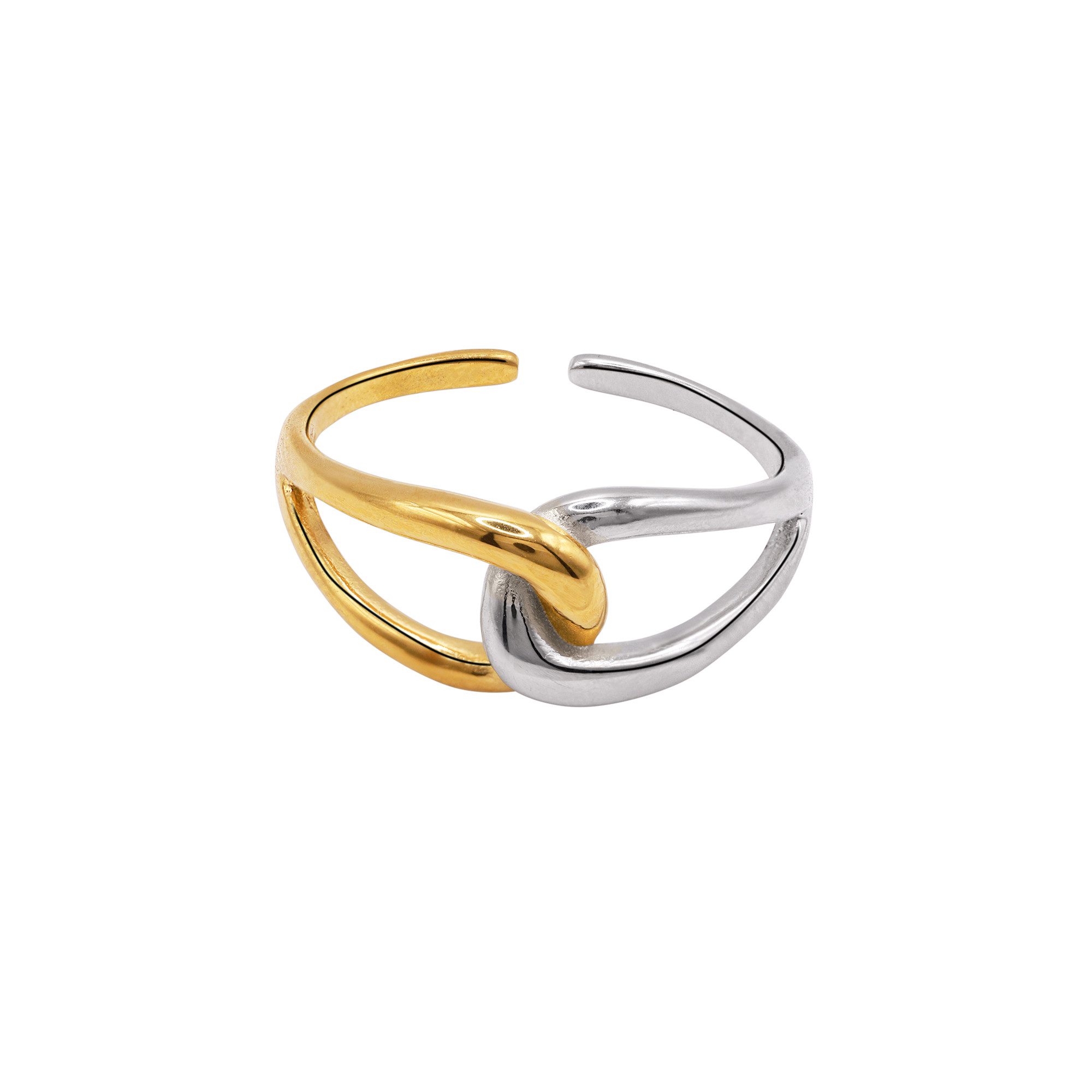 Heideman Fingerring Wren goldfarben (Ring, 1-tlg., inkl. Geschenkverpackung), größenverstellbarer Ring