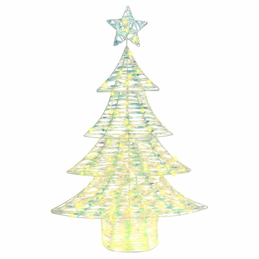 vidaXL Christbaumschmuck Weihnachtsbaum mit 120 LEDs Warmweiß 120 cm PET (1-tlg)