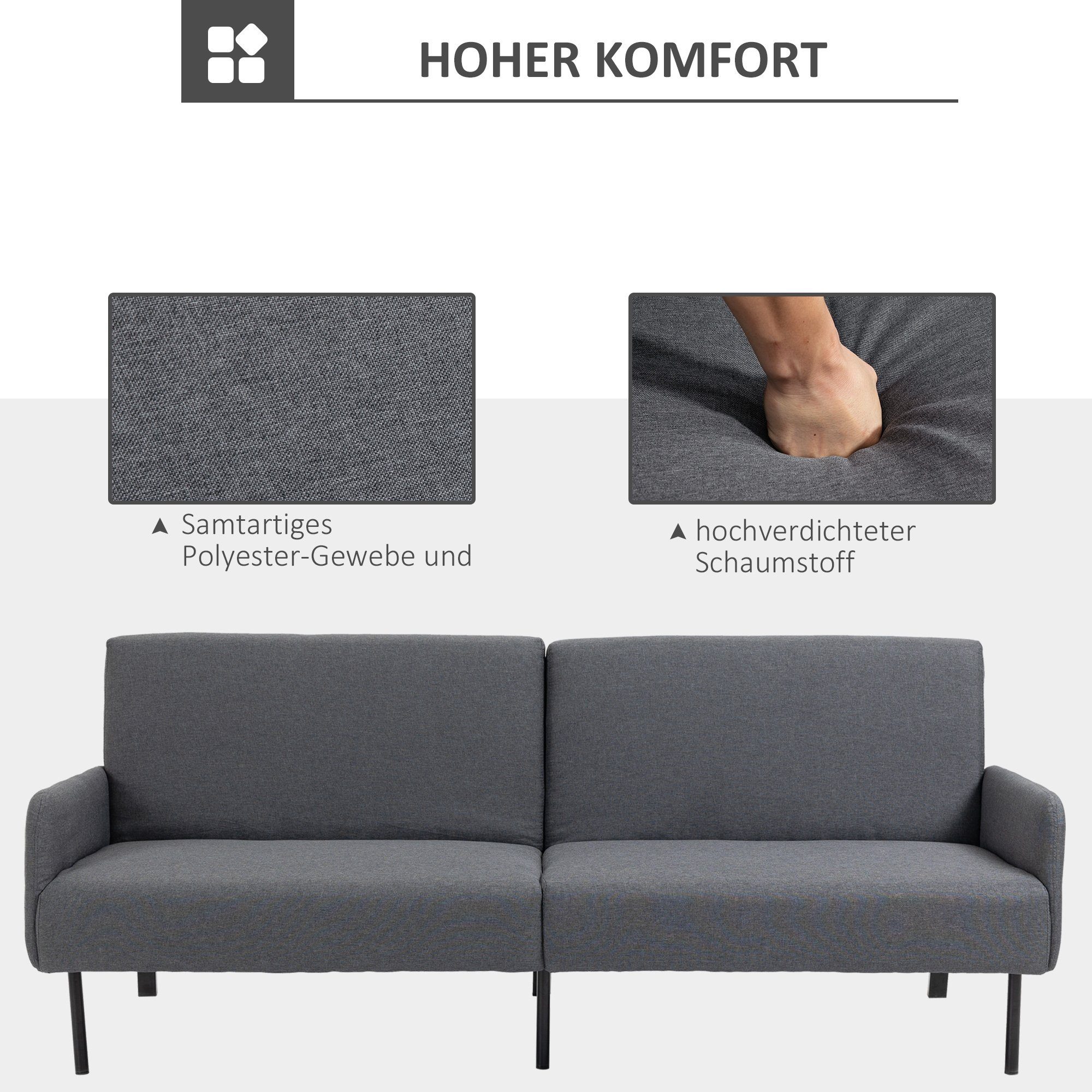 HOMCOM 2-Sitzer Sofabett
