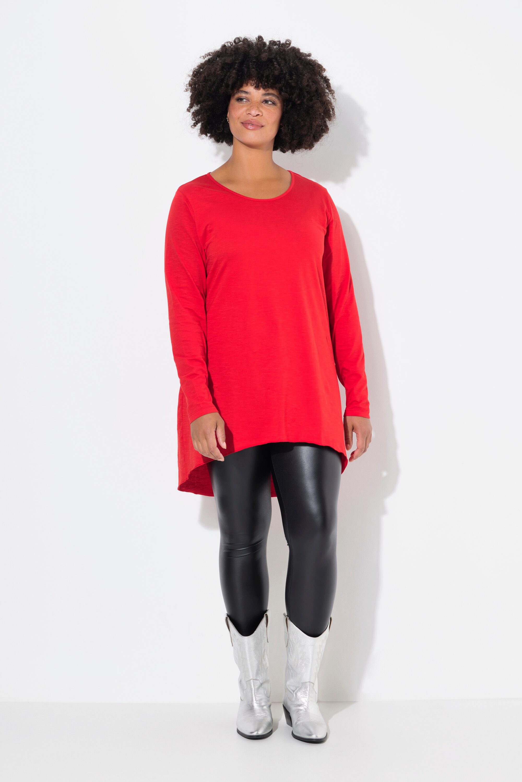 Angel of Style T-Shirt Longshirt bequeme Passform Rundhals Langarm günstig online kaufen