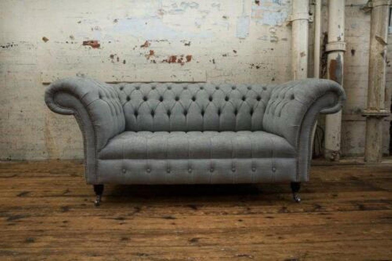 JVmoebel 2-Sitzer Design Sofa 2 Sitzer Sessel Chesterfield Klassische Textil Couchen