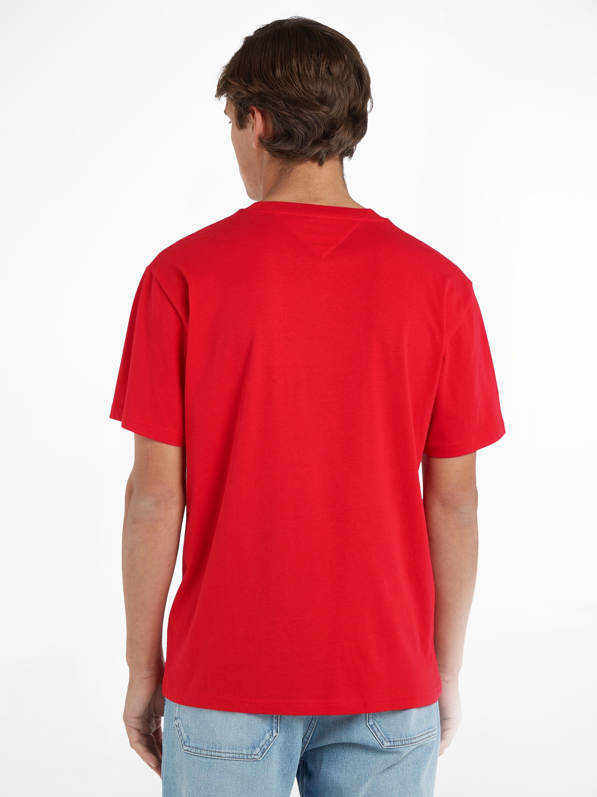 LINEAR Crimson CHEST TEE T-Shirt Deep Tommy Jeans TJM CLSC