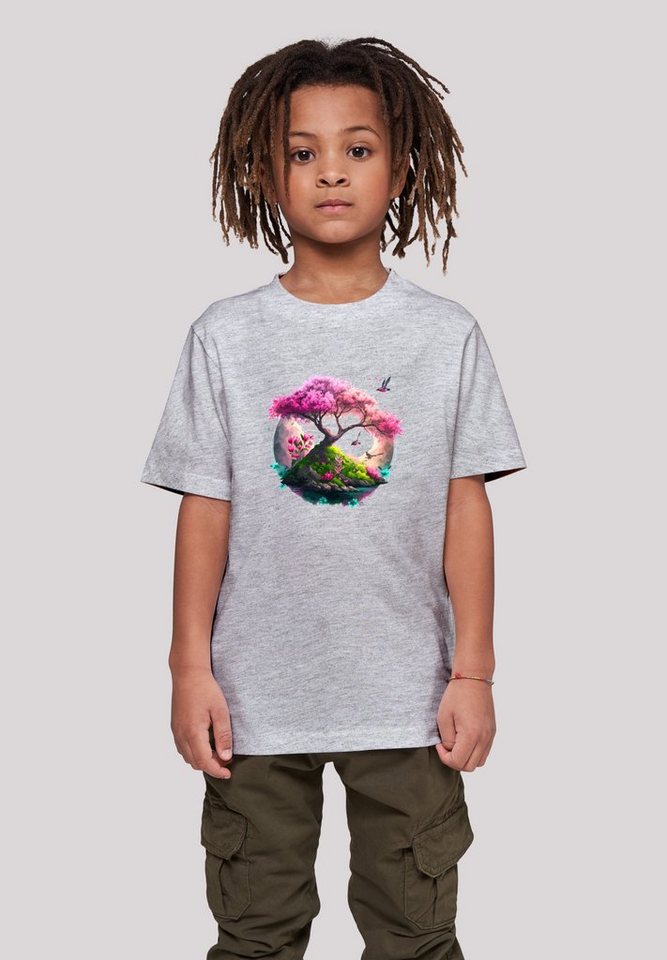 F4NT4STIC T-Shirt Kirschblüten Baum Tee Unisex Print