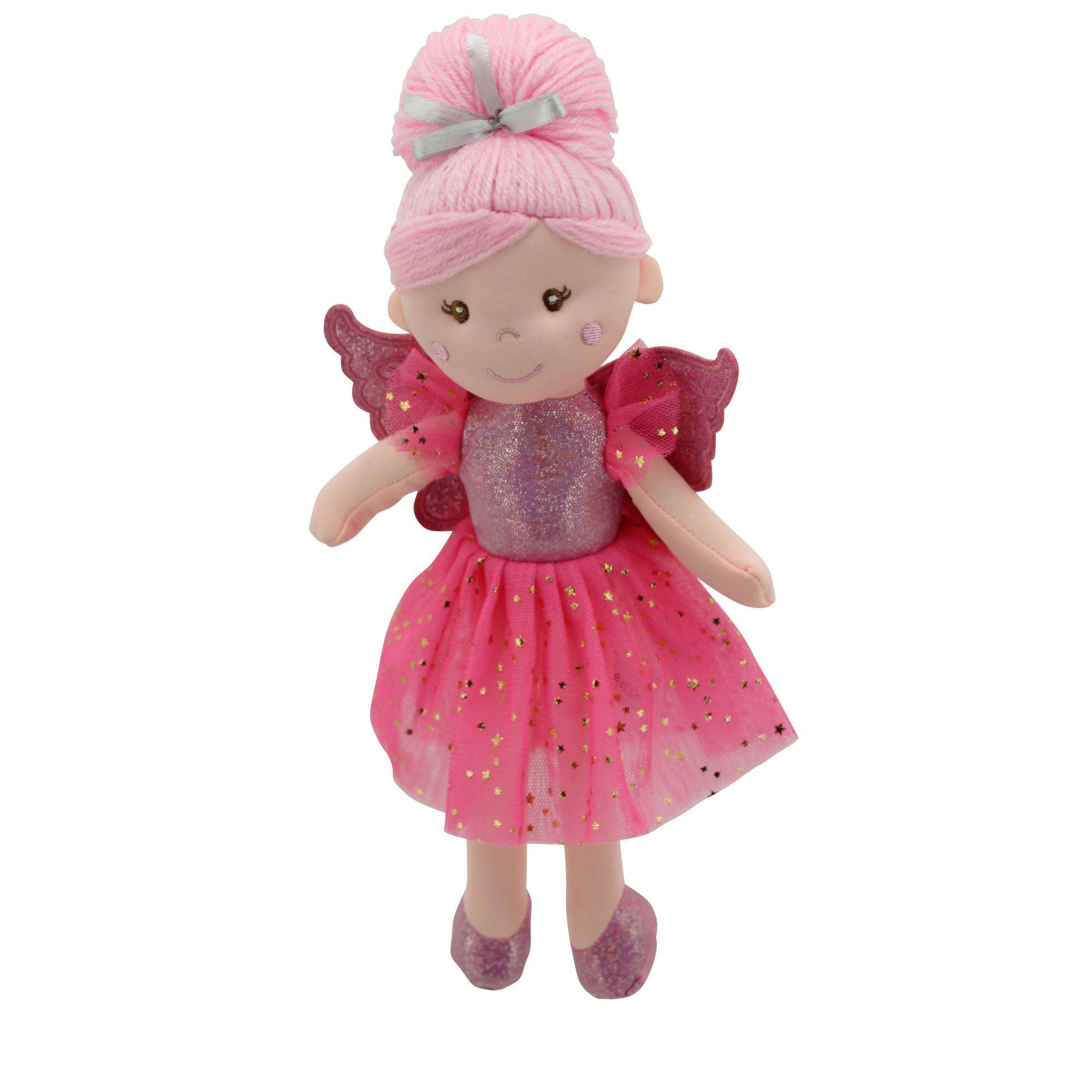 Sweety-Toys Stoffpuppe Sweety Toys 13241 Stoffpuppe Fee Plüschtier Prinzessin 30 cm rosa